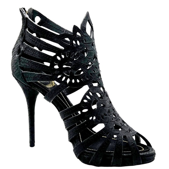 Christian Dior Black python Heels with Stiletto - Picture 6 of 14